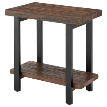 Pomona Metal and Wood End Table