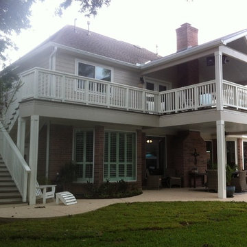 Covered Porch and Balcony in Sugar Land