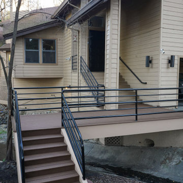 Burned Deck Rebuild with Trex Decking – Carmichael, CA