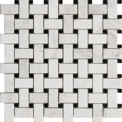 Tweed Sienna White Marble - Mosaic Tile
