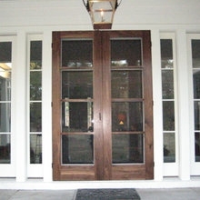 Custom Walnut Screen Doors