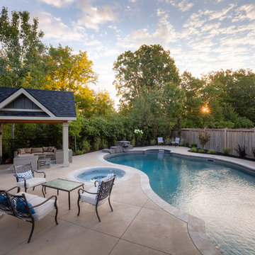 Custom Vinyl Pool, Spa & Shade Structure - Oakville