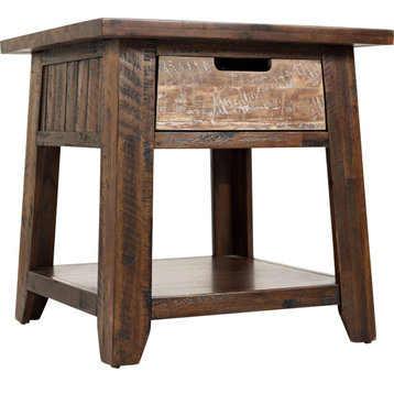 Painted Canyon End Table - Distressed