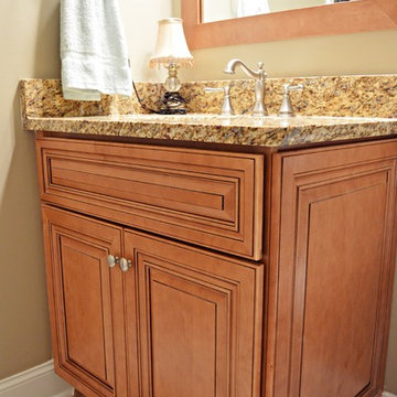 Johns Creek, GA - 2 Bathrooms and Fireplace Surround