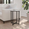 Hampstead Collection End Table - Modern White Finish Accent Table with...