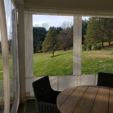 Clear Vinyl Drop Curtain Enclosures