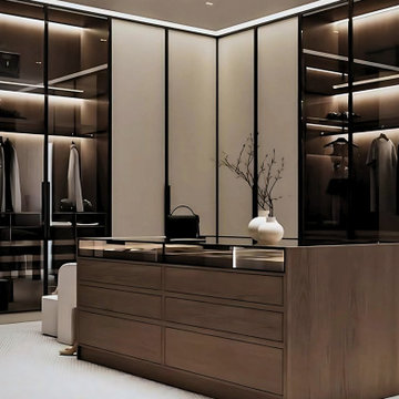 High-End Custom Walk-in Closet Systems by VelArt, Miami