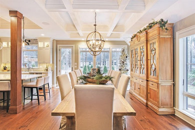 French country dining room photo in Grand Rapids