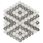 Unique Design Solutions - Designer Diamond Imagination Mosaic, Set of 4, Fayette - .45 sq ft/sheet  Sold in sets of 4