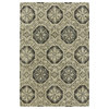 SEVILLE Beige / Gray Hand-Tufted Wool and Silkette Area Rug, Beige, 3'6"x5'6"