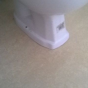 Marmoleum Flooring Installation to a Bathroom