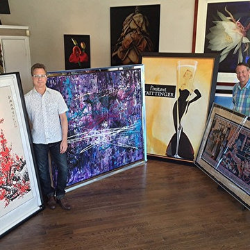 Saatchi art framing and installation