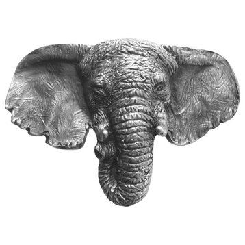 Goliath Elephant Knobs, Antique-Style Pewter