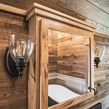 Master Bathroom - Rustic Cedar cabinetry