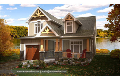 Exterior 3d residential visualization