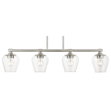 Livex Lighting 46724 Willow 4 Light 6"W Commercial Linear - Brushed Nickel