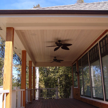 Covered Deck In-Ceiling Speaker Installation