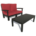 Highwood USA - Bespoke Loveseat and Conversation Table, Jet Black/Coastal Teak - Welcome to highwood.  Welcome to relaxation.