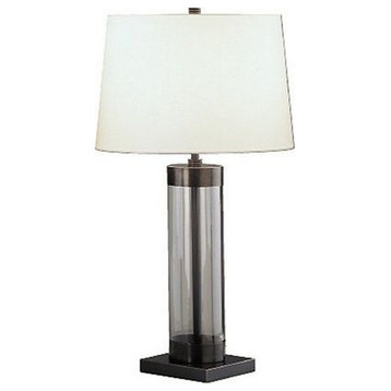Robert Abbey Z3318 Andre - One Light Glass Column Table Lamp