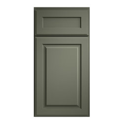 Montpelier Sage Raised Panel Cabinets - Kitchen Cabinetry