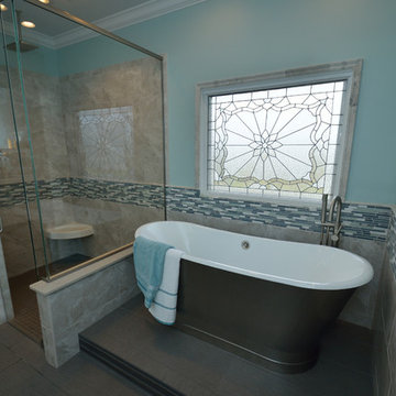 Simpsonville Mosaic-Wrap Around Bathroom Remodel