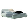 Rossetto Downtown Platform Bed in White-King