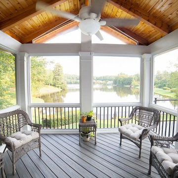 Canton, GA Gable Roof Porch & Deck