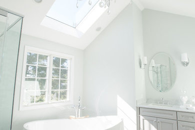 Inspiration for a contemporary bathroom remodel in Philadelphia