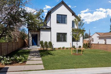 Example of a minimalist exterior home design in Denver