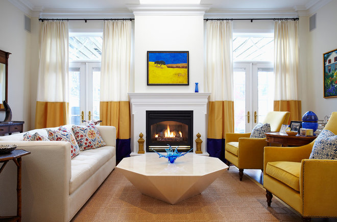 Contemporary Living Room by Heidi Kerney Designs