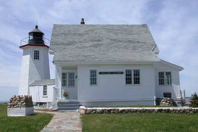 Inspiration for a timeless exterior home remodel in Boston