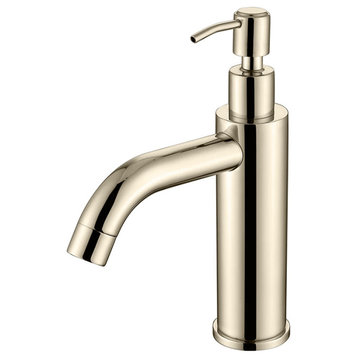 Fontana Verona Smart Touch Control Nickel Sink Faucet With Soap Dispenser