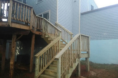 Stairs Addition and Deck Staining