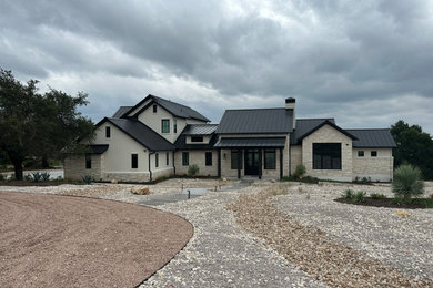 Inspiration for a contemporary exterior home remodel in Austin