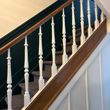 Rafraichissement d'une cage d'escalier d'une maison de ville Bruxelloise