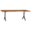 Live Edge Wood & Iron Dining Table