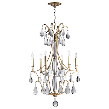 Hudson Valley Crawford Six Light Chandelier 9324-AGB