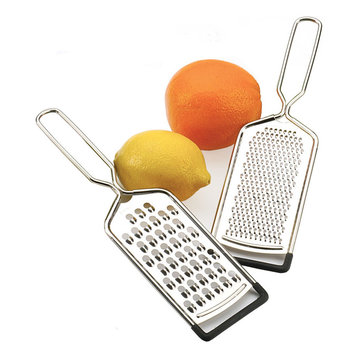 RSVP Endurance Stainless Steel Cheese Grater, Set of 2