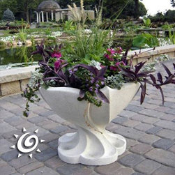 Sandstone Nouveau Vase - Outdoor Pots And Planters