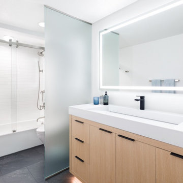 Modern Masculine Guest Baths