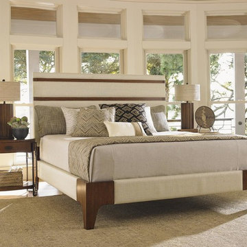 Island Fusion Mandarin Upholstered Panel Bed