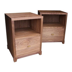 Mortise & Tenon - Custom Solid Walnut Nightstands - Nightstands And Bedside Tables