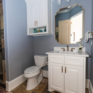 Sherwin Williams Blustery Sky in powder bath
