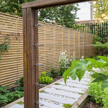 Bespoke decking rail in Sanctuary Garden Design in London