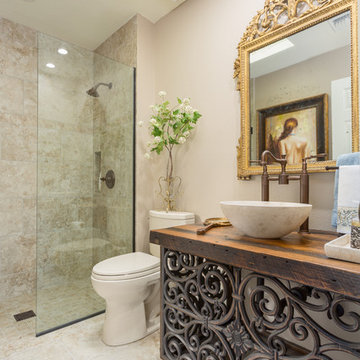 Parisian Chic Master and Guest Bathrooms