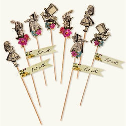 Alice in Wonderland Party Pick Set - Tabletop Accessories