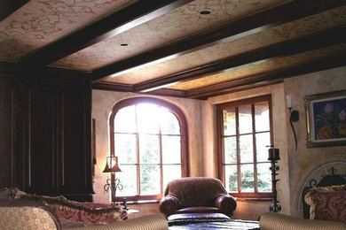 Living room - traditional living room idea in Denver