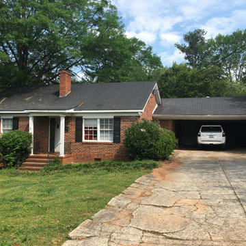 Original Front Elevation and Carport