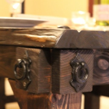 (RUSTIC CABIN) Custom Medieval Dining Collection