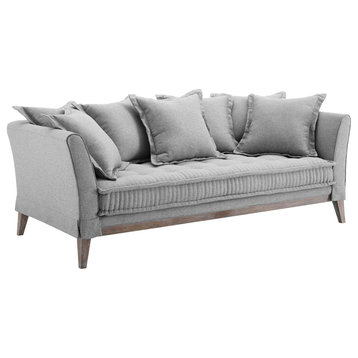 Rowan Fabric Sofa, Light Gray